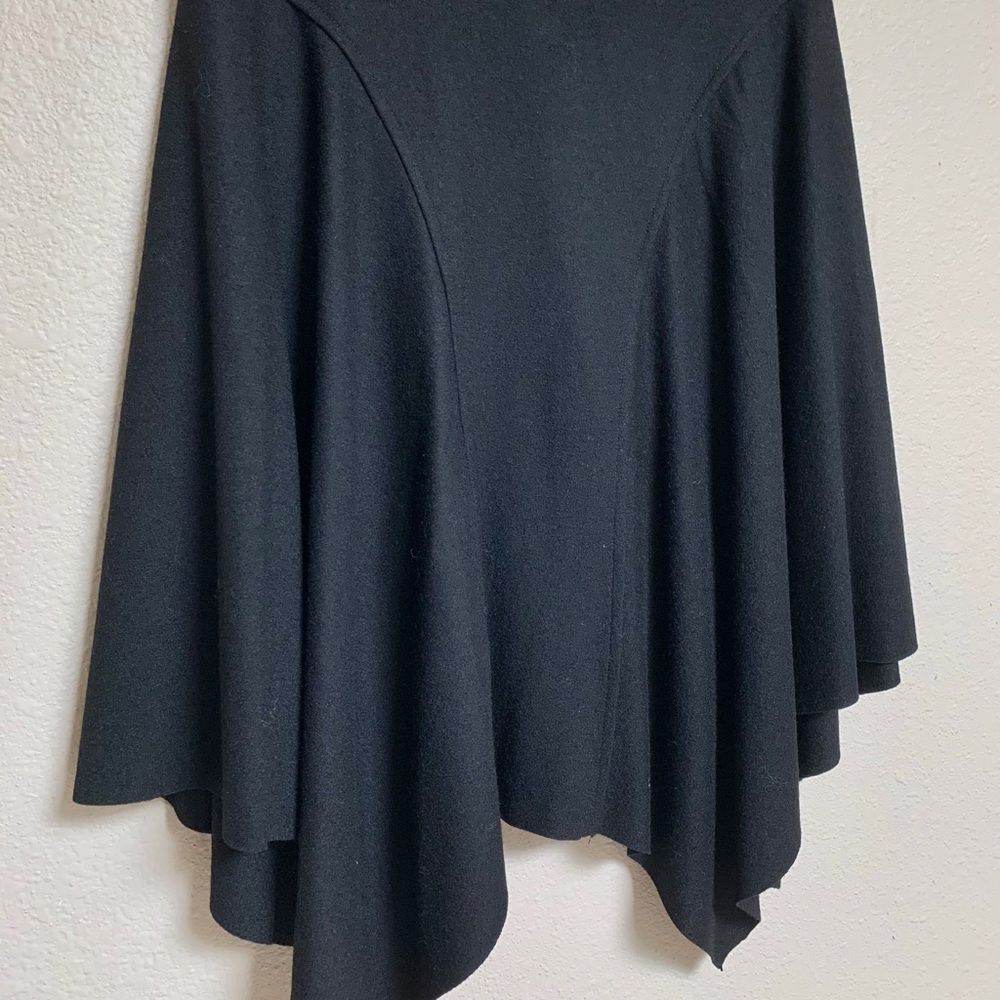 Club Monaco high low wool black skirt 0